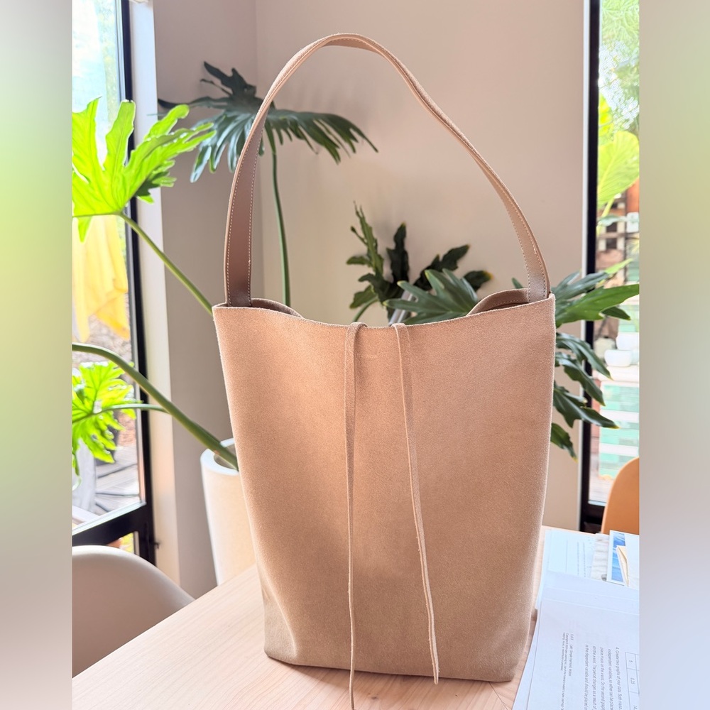 Suede large Park tote bag